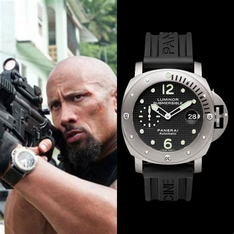 dwayne johnson panerai fast and furious